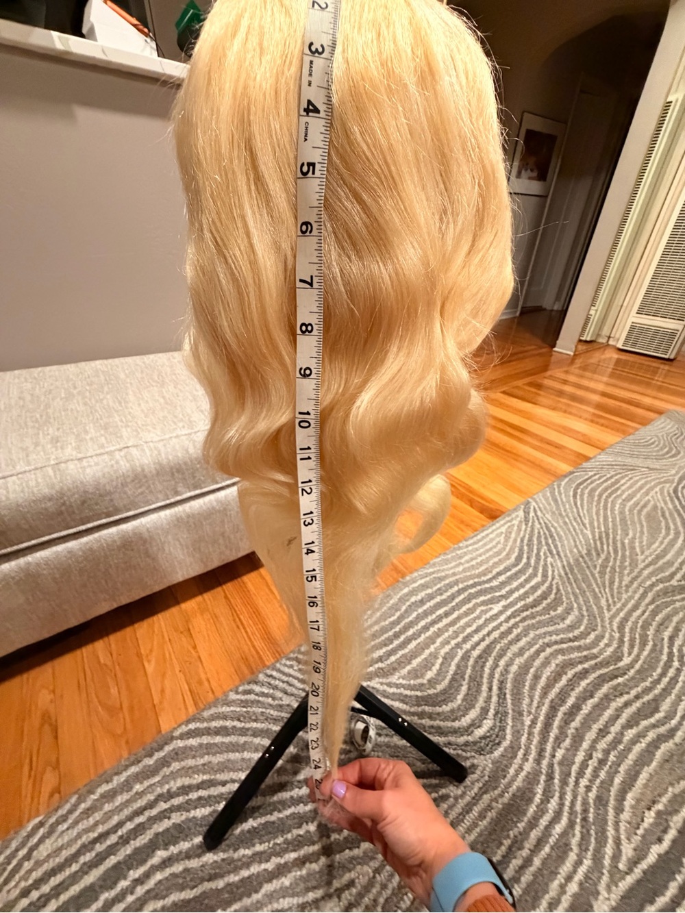 24” Blonde #613 Body Wave Human Hair Wig 13x6 HD Lace Front #068 - Picture 3 of 16